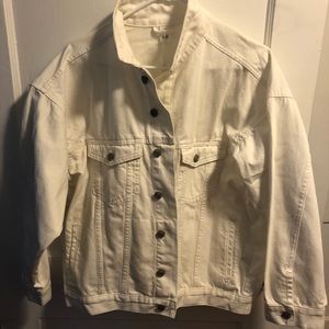 White jean jacket